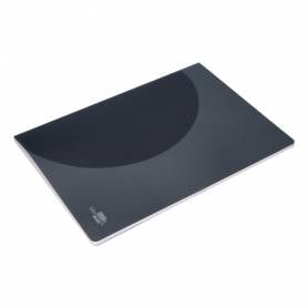 Libreta liderpapel 360 tapa de plastico a5 48 hojas 90g/m2 horizontal con doble margen tapa negra