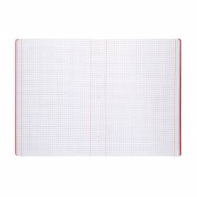 Libreta liderpapel 360 tapa de plastico a4 48 hojas 90g/m2 5mm con doble margen colores surtidos