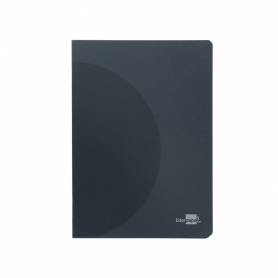 Libreta liderpapel 360 tapa de plastico a4 48 hojas 90g/m2 5mm con doble margen tapa negra