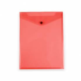 Carpeta liderpapel dossier broche polipropileno din a4 formato vertical con fuelle rojo translucido