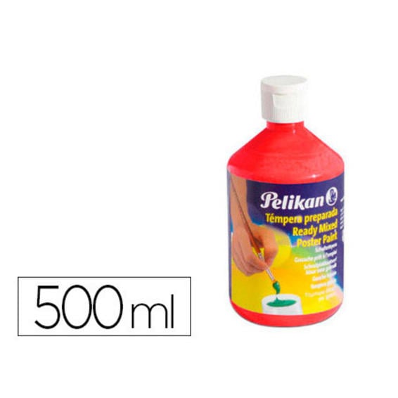 Tempera pelikan escolar 500 ml 742/500ml bermellon n. 58