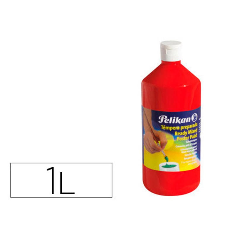 Tempera pelikan escolar 1000 ml 742/1000ml bermellon n. 58