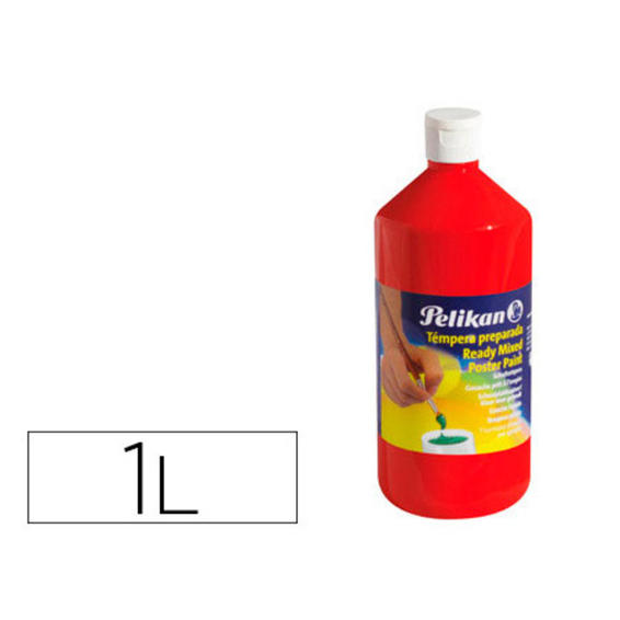 Tempera pelikan escolar 1000 ml 742/1000ml bermellon n. 58