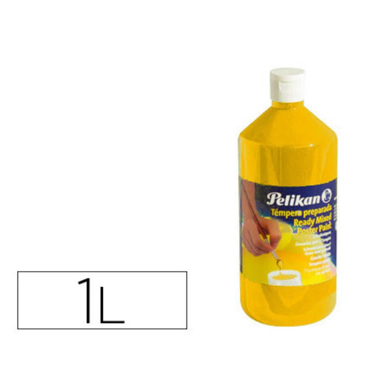 Tempera pelikan escolar 1000 ml 742/1000ml amarillo n. 59a