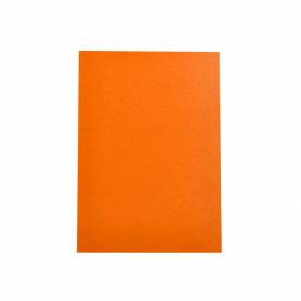 Tapa encuadernacion liderpapel carton a4 0,9mm naranja fluor paquete de 50 unidades