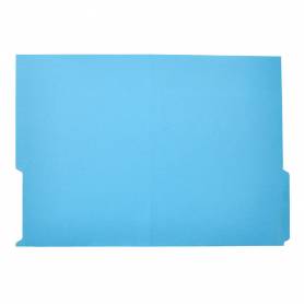 Subcarpeta cartulina liderpapel din a4 pestaña inferior 240g/m2 azul