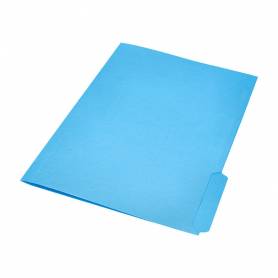 Subcarpeta cartulina liderpapel din a4 pestaña inferior 240g/m2 azul