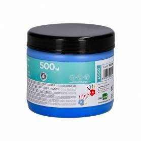 Pintura dedos liderpapel tarrina de 500 ml azul