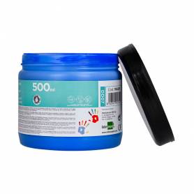 Pintura dedos liderpapel tarrina de 500 ml azul