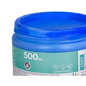 Pintura dedos liderpapel tarrina de 500 ml azul