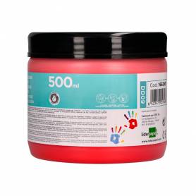 Pintura dedos liderpapel tarrina de 500 ml rojo