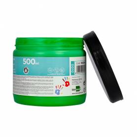 Pintura dedos liderpapel tarrina de 500 ml verde