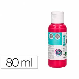 Pintura acrilica liderpapel bote de 80 ml magenta