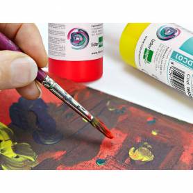 Pintura acrilica liderpapel bote de 80 ml rojo