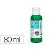 Pintura acrilica liderpapel bote de 80 ml verde oscuro - DC13