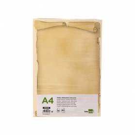 Papel pergamino liderpapel din a4 diploma 180 g/m2 paquete de 50 hojas