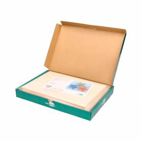 Cartulina liderpapel a4 180g/m2 crema paquete de 25+5 hojas