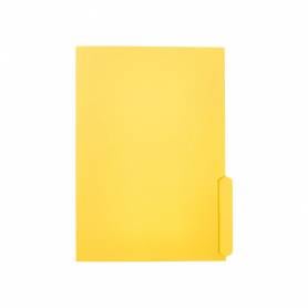 Subcarpeta cartulina liderpapel a4 pestaña inferior 240g/m2 color amarillo