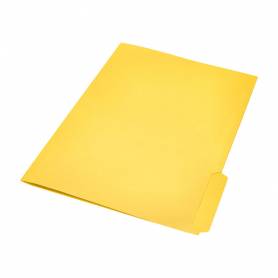 Subcarpeta cartulina liderpapel a4 pestaña inferior 240g/m2 color amarillo