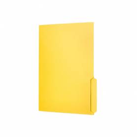 Subcarpeta cartulina liderpapel folio pestaña inferior 240g/m2 color amarillo