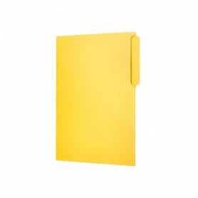 Subcarpeta cartulina liderpapel folio pestaña superior 240g/m2 color amarillo