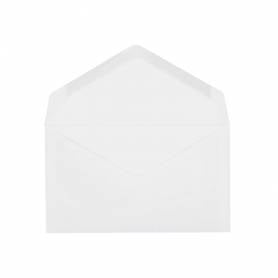 Sobre liderpapel blanco con fondo 95x162 mm engomado solapa de pico caja de 500 unidades