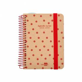 Agenda escolar liderpapel año 24 - 25 escolar classic smile día página a6 tetra