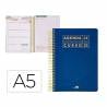 Agenda escolar 2024-2025 liderpapel basic azul día página a5 - LP449