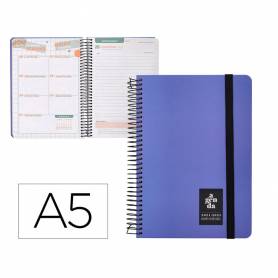 Agenda escolar liderpapel año 24 - 25 curso classic azul día página a5