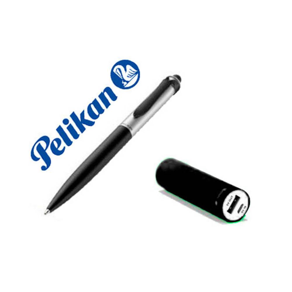 Boligrafo pelikan stola ii touchpen tubo + powerbank negro