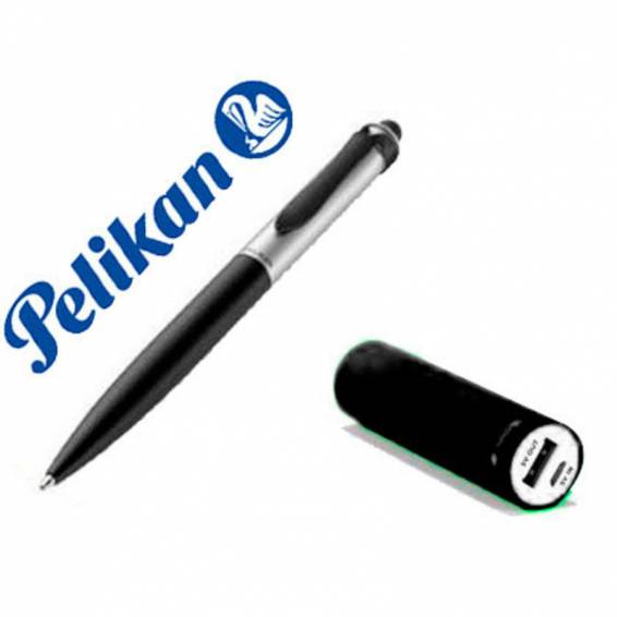 Boligrafo pelikan stola ii touchpen tubo + powerbank negro