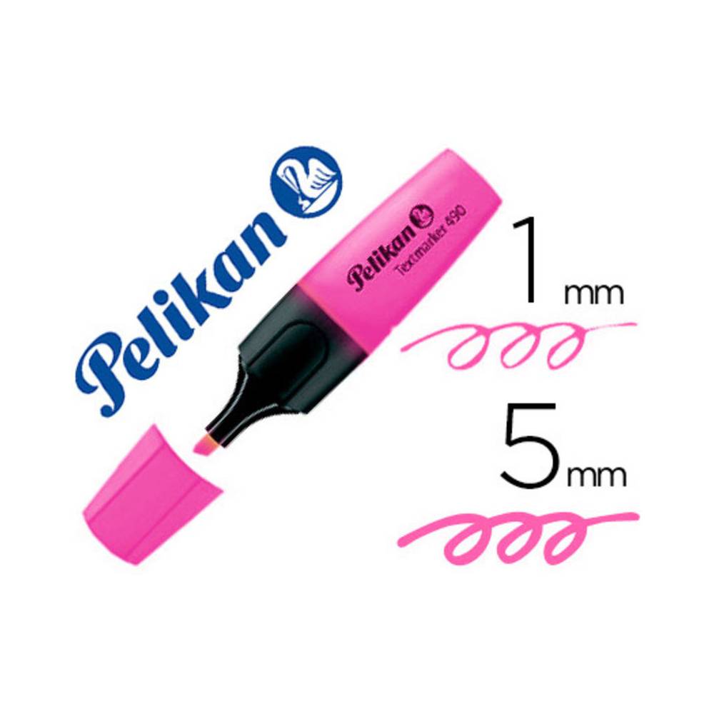 Rotulador pelikan fluorescente textmarker 490 rosa