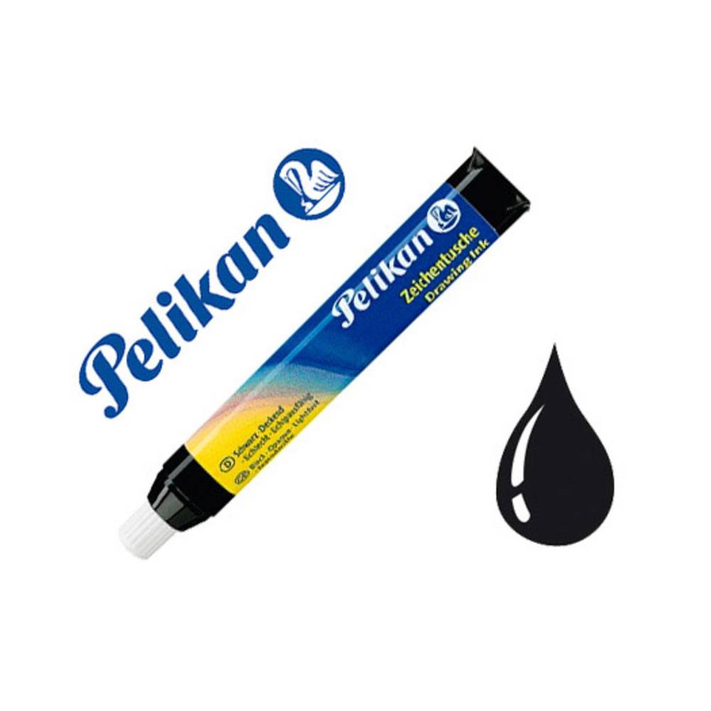 Tinta china pelikan negro cargador 9 ml blister de 1 unidad