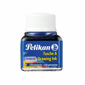 Tinta china pelikan azul ultramar bote de 10 ml