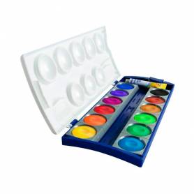 Acuarela pelikan k12 estuche plastico 12 colores