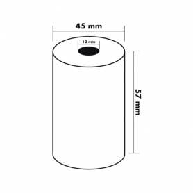 Rollo sumadora q-connect termico 57x45x11 mm 58 gr sin bisfenol a