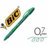 Boligrafo bic gelocity illusion borrable verde punta de 0,7 mm