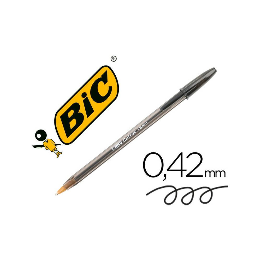 Boligrafo bic cristal x-large tinta negro 1,6 mm