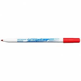 Rotulador bic velleda fino para pizarra rojo punta redonda 1 mm