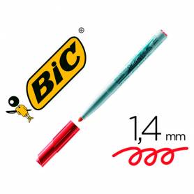 Rotulador bic velleda para pizarra rojo punta redonda 1,4 mm