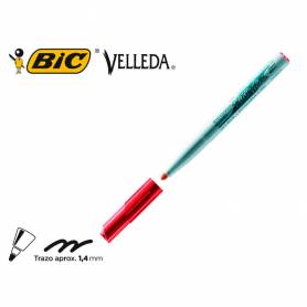 Rotulador bic velleda para pizarra rojo punta redonda 1,4 mm