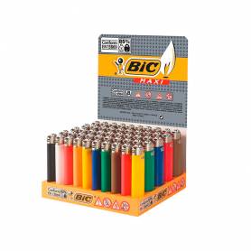 Encendedor bic maxi j26 expositor de 50 unidades colores surtidos