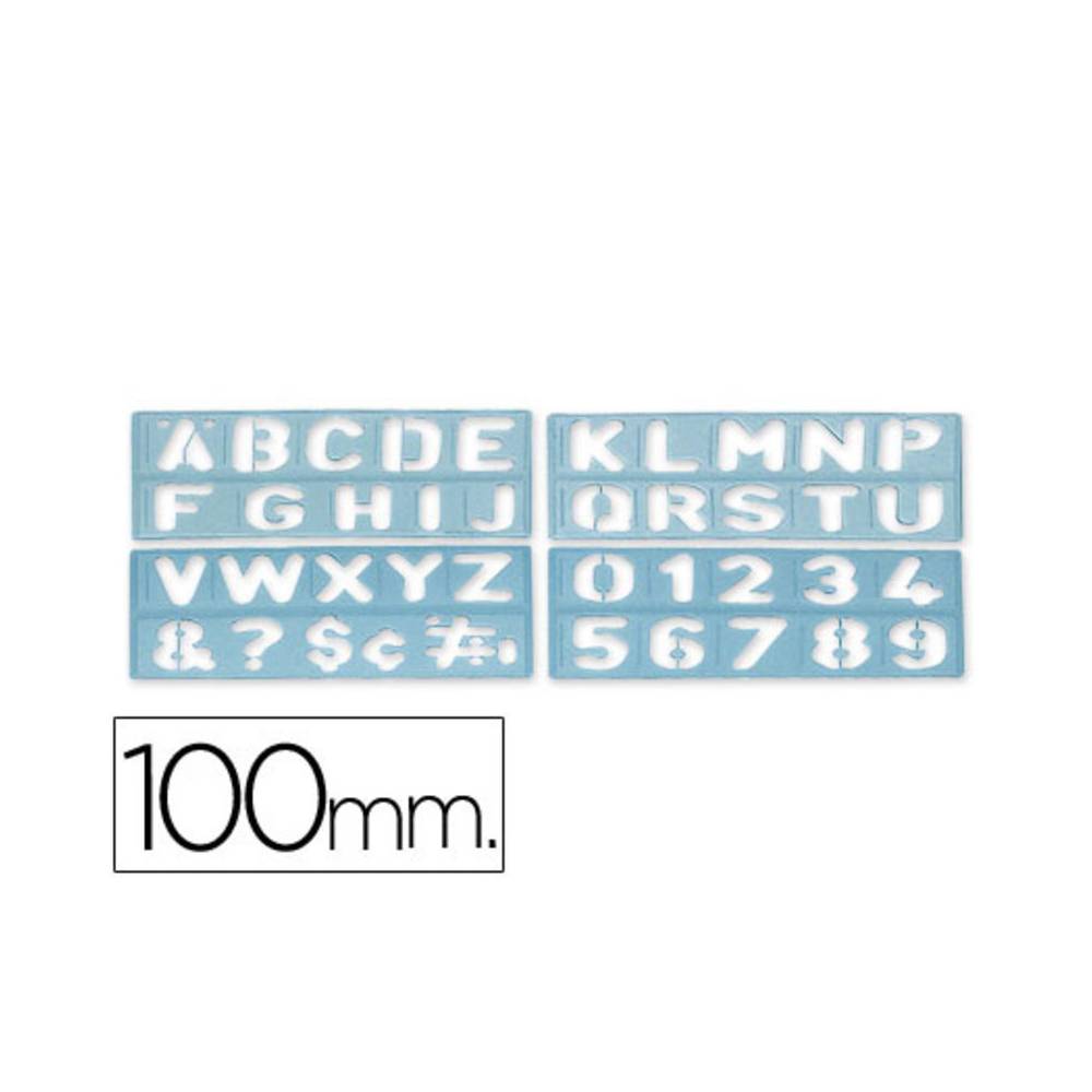 Plantilla liderpapel rotulacion 1800 letras y numeros 100 mm