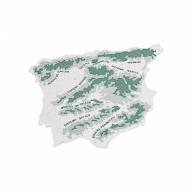 Plantilla liderpapel mapa españa plastico 22x18 cm bolsa de 3 unidades