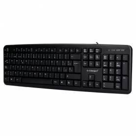 Teclado q-connect con cable 1,35 mt color negro - KF10075