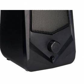 Altavoces q-connect gaming blu etooth con iluminación rgb potencia maxima 2x3w control de volumen color negro - KF10091