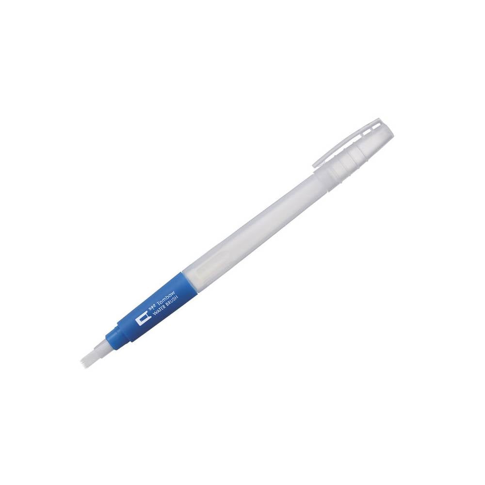 Pincel tombow water brush con deposito rellenable punta plana blister de 1 unidad - WB-FL-1P