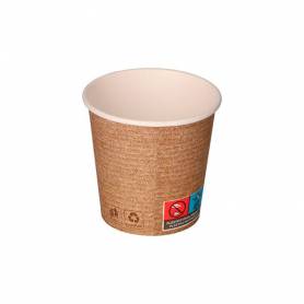 Vaso de papel kraft bunzl reciclable pefc 280 ml apto bebidas frias y calientes paquete de 50 unidades - 34518