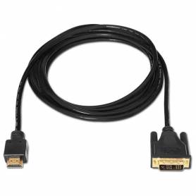 Cable aisens dvi a hdmi dvi18+1 m-hdmi a m full hd color negro longitud 1,8 m - A117-0090