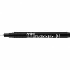 Rotulador artline calibrado micrometrico negro illustration pen ek-284iln punta poliacetal 0,4mm - EK-284ILN